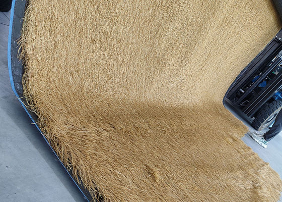 품질  120mm Durable Polyethylene Synthetic Thatch Roof Lightweight Artificial Thatch Roof With Withered Color 공장