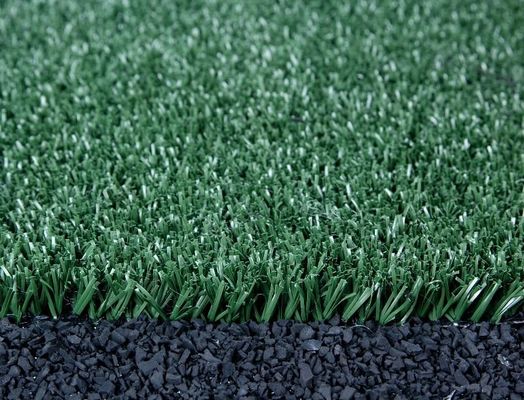 PP 물질 15mm 덩어리 높이 축구 잔디 야외 스포츠 경기장용으로 12000 Dtex 및 PU 코팅