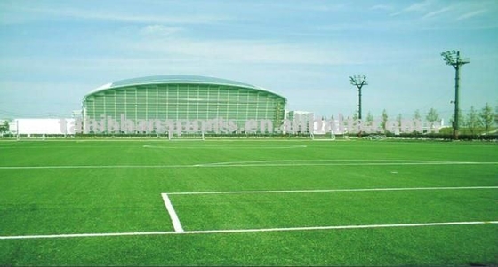 녹색 축구 인공 잔디 Dtex 11200 CPP + LENO 뒷받침 및 SBR 라텍스 코팅으로 낮은 유지 보수