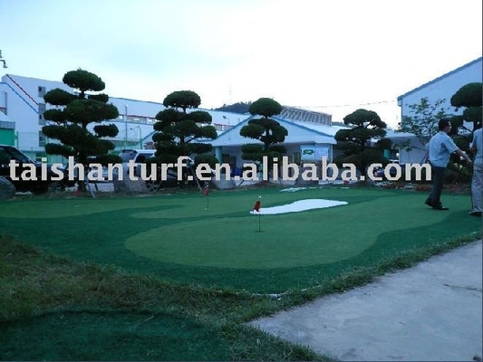 녹색 축구 인공 잔디 Dtex 11200 CPP + LENO 뒷받침 및 SBR 라텍스 코팅으로 낮은 유지 보수