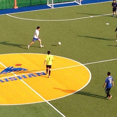 55mm 덩어리 높이 축구 인공 잔디 채울 필요 자외선 저항성 물 투과성 녹색 인공 잔디
