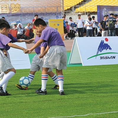 55mm 덩어리 높이 축구 인공 잔디 채울 필요 자외선 저항성 물 투과성 녹색 인공 잔디