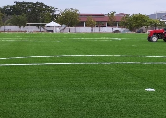 50mm 축구 인위 잔디 160 스티치 / M 야외 가짜 잔디 축구 경기장 및 유지 보수가 낮은 야외 활동