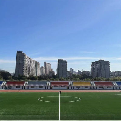 FIFA 승인을 받은 자외선 저항성 50mm 스파일 높이 축구 인공 잔디 고밀도와 낮은 유지 보수