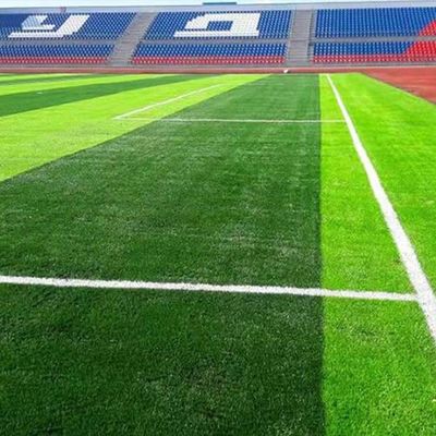 FIFA 승인을 받은 자외선 저항성 50mm 스파일 높이 축구 인공 잔디 고밀도와 낮은 유지 보수