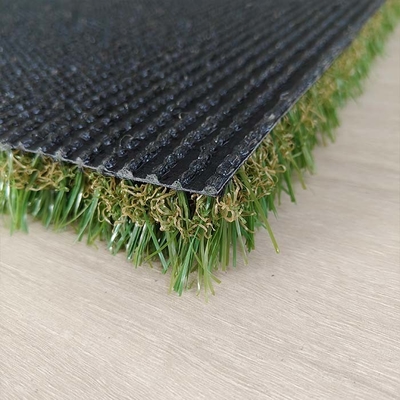 20mm 비충전 합성 잔디 PU 접착성 녹색 풍경 합성 잔디 사용자 정의 롤 크기