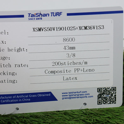 맞춤형 야외 자외선 저항성 천연 카펫 잔디 43mm 인공 잔디 인공 정원 잔디 조경용 인공 잔디