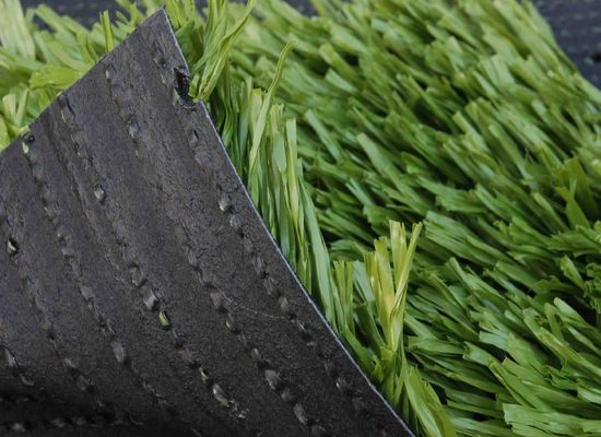 녹색 축구 인공 잔디 Dtex 11200 CPP + LENO 뒷받침 및 SBR 라텍스 코팅으로 낮은 유지 보수