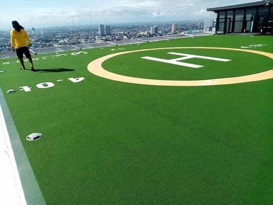 50mm 덩어리 높이 자외선 저항성 맞춤형 패턴 축구 코트용 인공 잔디